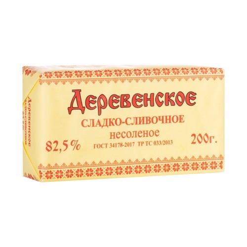 Сладко-сливочное, ТМ Деревенское, 82,5%